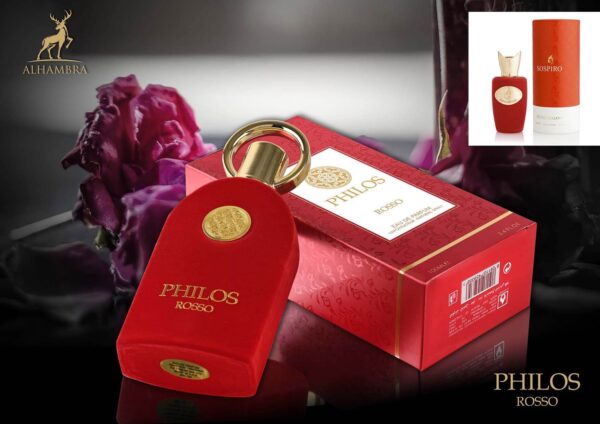 عطر ادکلن اَلحمرا فیلوس روسو (مشابه سوسپیرو روسو) Alhambra Philos Rosso