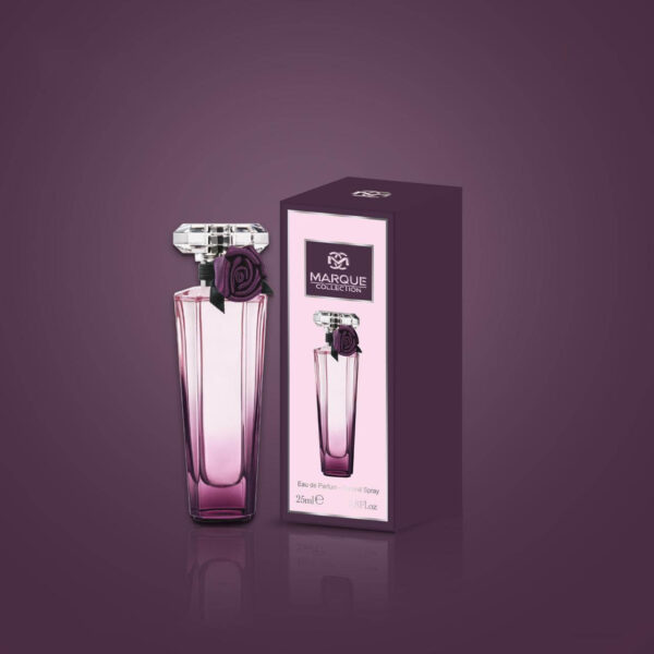 عطر ادکلن زنانه لانکوم ترزور میدنایت رز فراگرنس ورد مارکویی کالکشن کد 113 (Fragrance world Marque Lancome Tresor Midnight Rose)