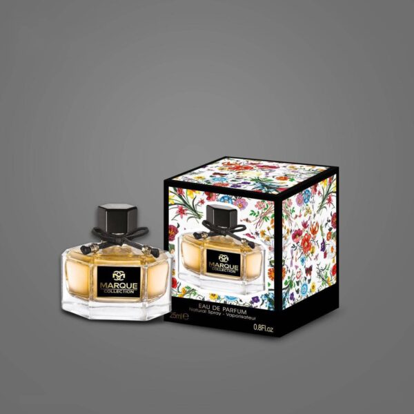 عطر ادکلن زنانه گوچی فلورا فراگرنس ورد مارکویی کالکشن کد 120 (Fragrance world Marque Gucci Flora by Gucci)